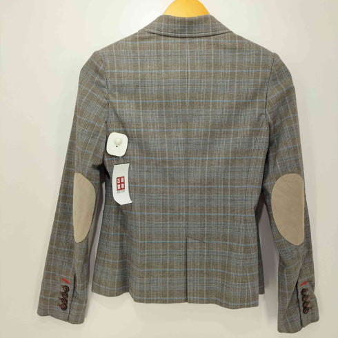 ダブルスタンダードクロージング DOUBLE STANDARD CLOTHING イタリア製 2Bシングル テーラードジャケット  エルボーパッチ レディース JPN:36